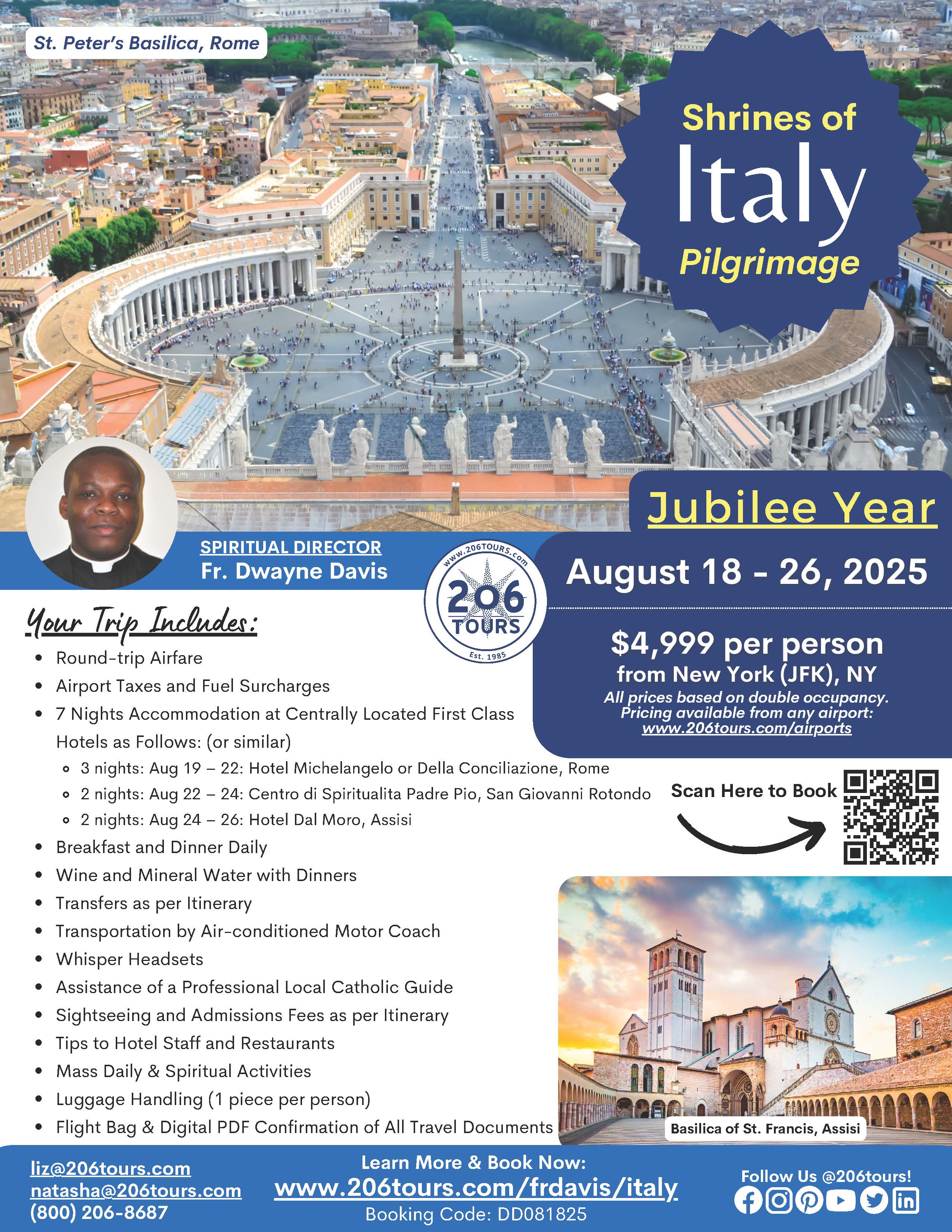Pilgrimages to Shrines of Italy August 2025 Page 1