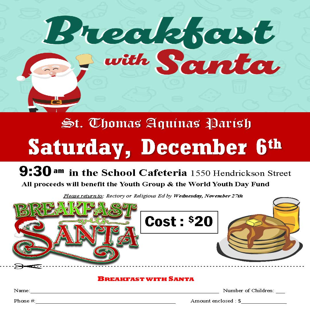 Breakfast with santa 2025
