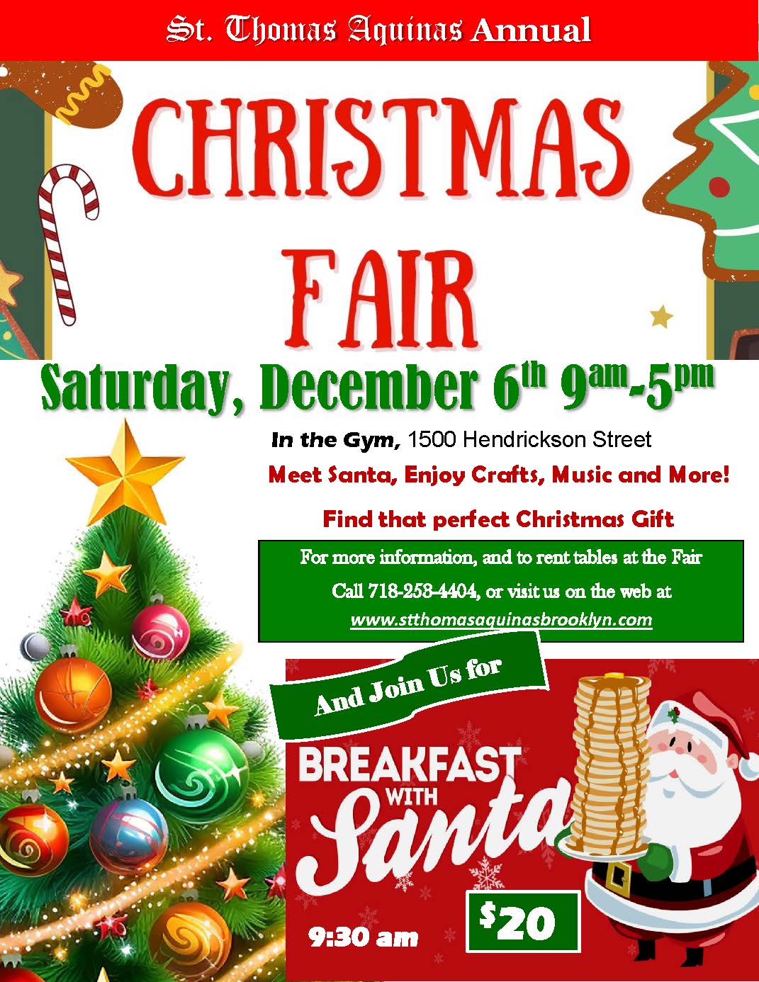 Christmas Fair Breakfast Santa STA 2025