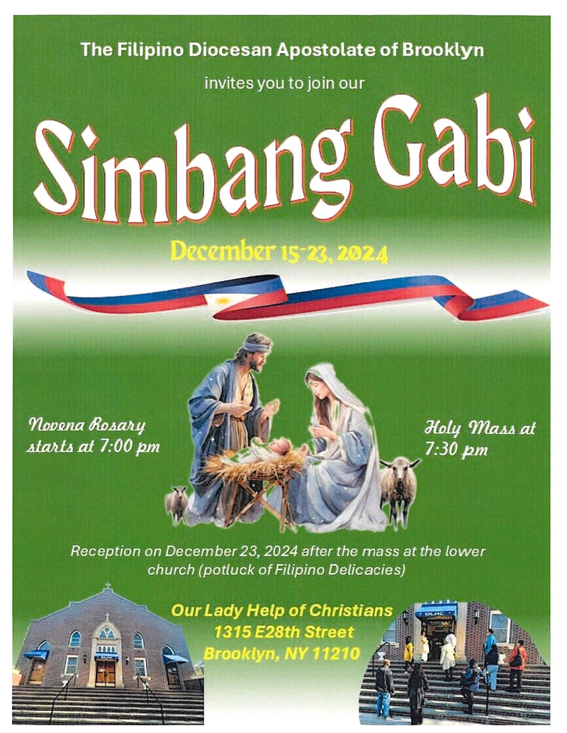 Simbang Gabi 2024 flyer