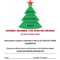 Parish Christmas Party - December 14