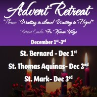 Deanery B11 Advent Retreat - December 1-3