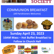 Rosary Society Communion Breakfast - April 23rd, 2023
