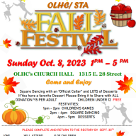 OLHC Fall Festival - Sunday, October 8